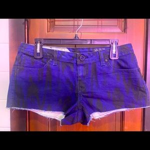 Black and blue Volcom Shorts NWOT
